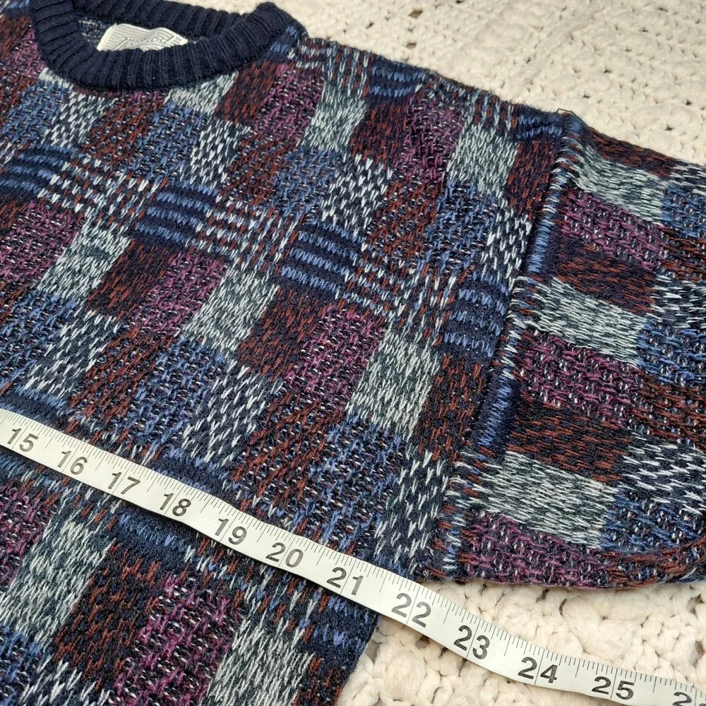 Method Sweater‎ Mens XL Multicolor Geometric Bill Cosby Grandpa Knit Pullover